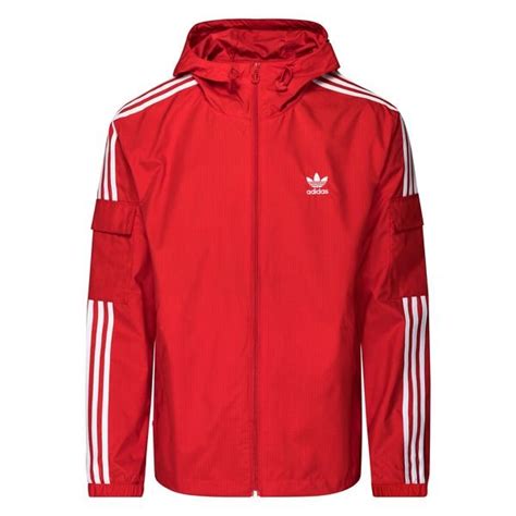 windbreaker adidas herren rot weiß|adidas originals classic windbreaker.